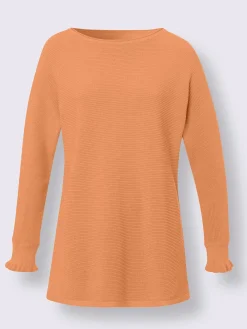 Linea Tesini Pulls<Pull encolure ronde effet côtelé en biais