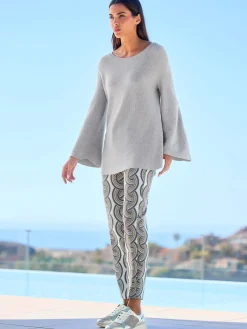 Rick Cardona Pulls<Pull encolure ronde inscription avec petites pierres brillantes fantaisie