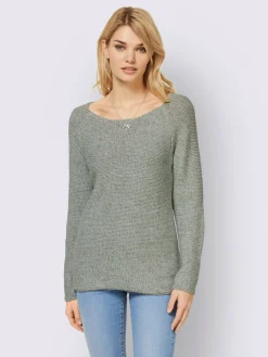 Linea Tesini Pulls<Pull encolure ronde joli motif en tricot
