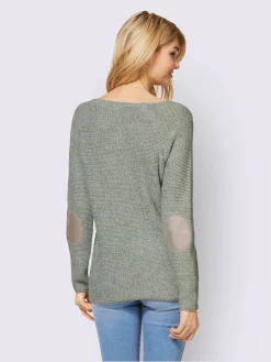 Linea Tesini Pulls<Pull encolure ronde joli motif en tricot