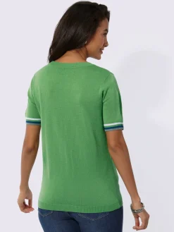 Collection L Pulls<Pull encolure ronde jolies rayures