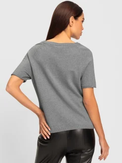 Rick Cardona Pulls<Pull encolure ronde manches mi-longues affinantes