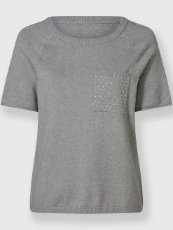 Rick Cardona Pulls<Pull encolure ronde manches mi-longues affinantes