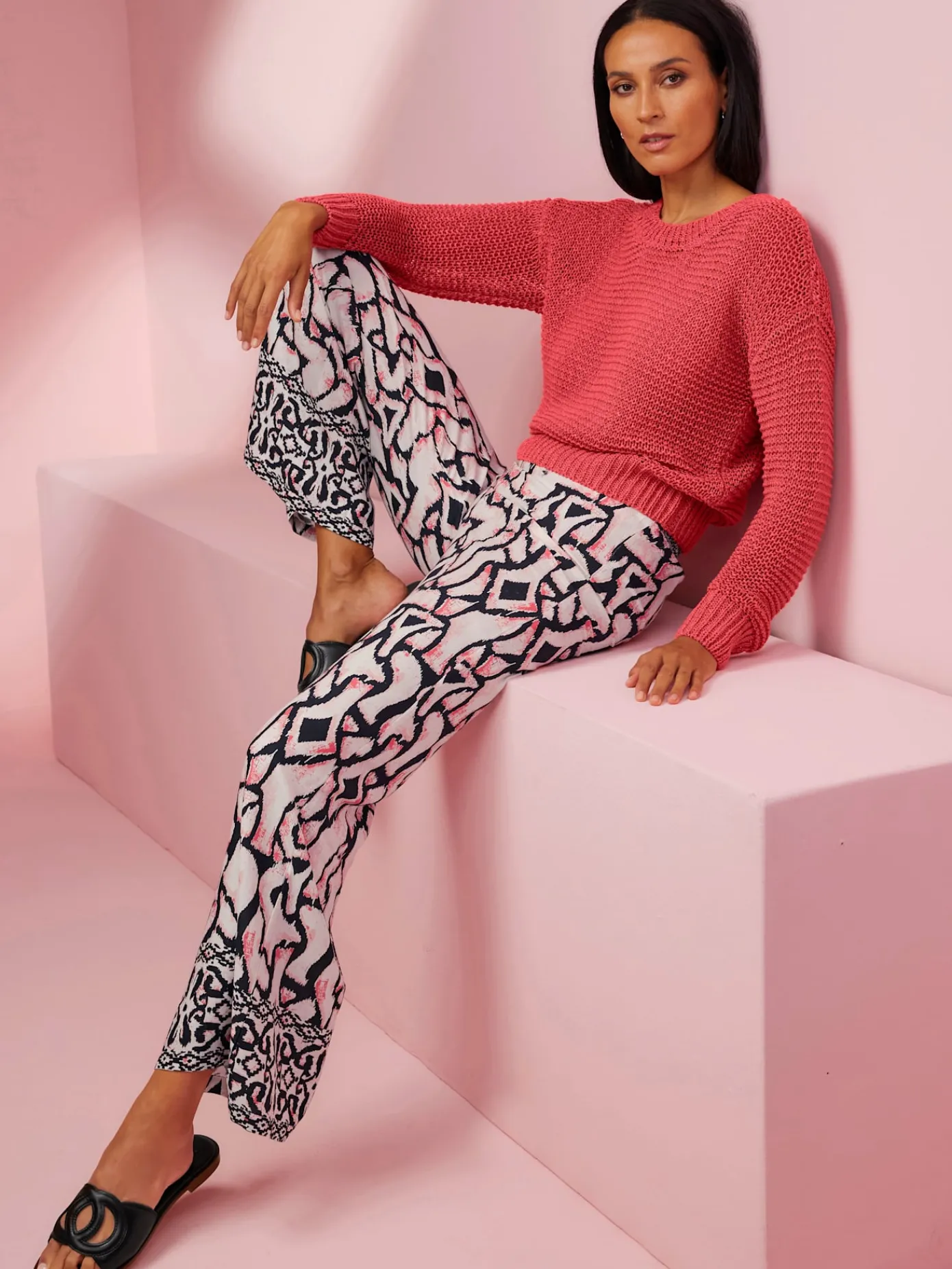 Rick Cardona Pulls<Pull encolure ronde motif maille moderne