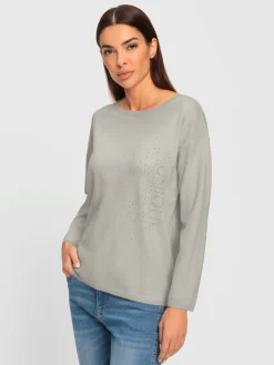 Rick Cardona Pulls<Pull encolure ronde petites pierres fantaisie tendance