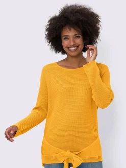 Linea Tesini Pulls<Pull encolure ronde rubans latéraux à nouer devant ou derrière