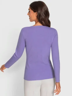 Ashley Brooke Pulls<Pull encolure ronde superbe broderie florale