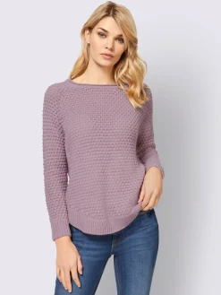 Linea Tesini Pulls<Pull encolure ronde tricot doux