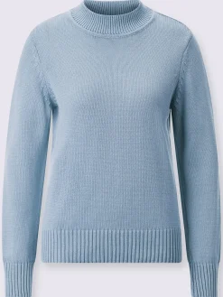 Collection L Pulls<Pull femme col tortue finitions côtelés