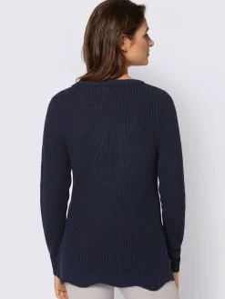 Pulls<Pull femme effet côtelé