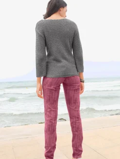 Creation L Pulls<Pull femme tricot manches 3/4