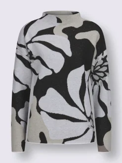 Creation L Pulls<Pull jacquard 48% laine vierge