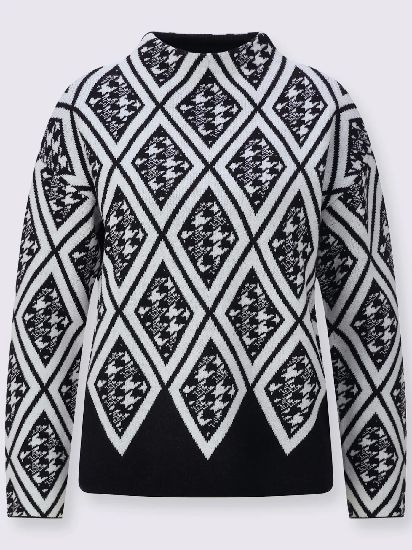 Creation L Pulls<Pull jacquard 30% laine vierge (mérinos)