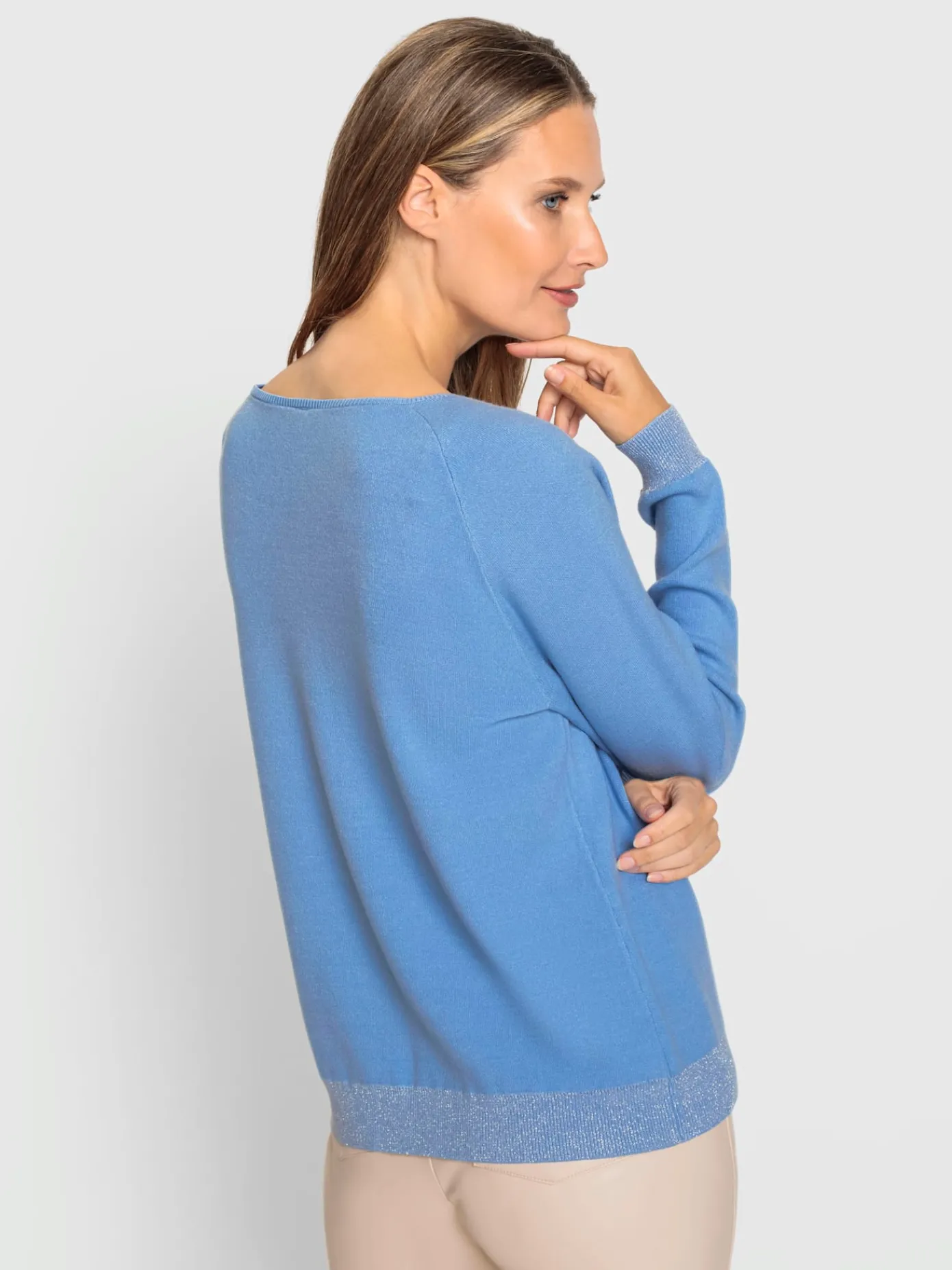 Rick Cardona Pulls<Pull jacquard fil fantaisie brillant