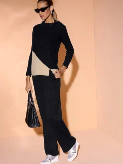 Creation L Pulls<Pull jacquard matière de qualité supérieure avec laine vierge