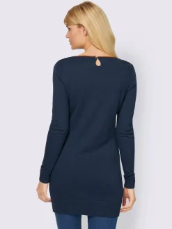 Linea Tesini Pulls<Pull long look tendance avec découpes au dos