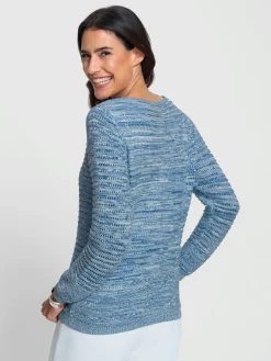 Pulls<Pull motif ajouré intégral