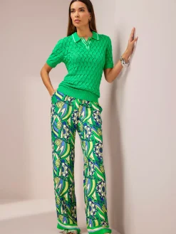 Rick Cardona Pulls<Pull polo motif ajouré léger