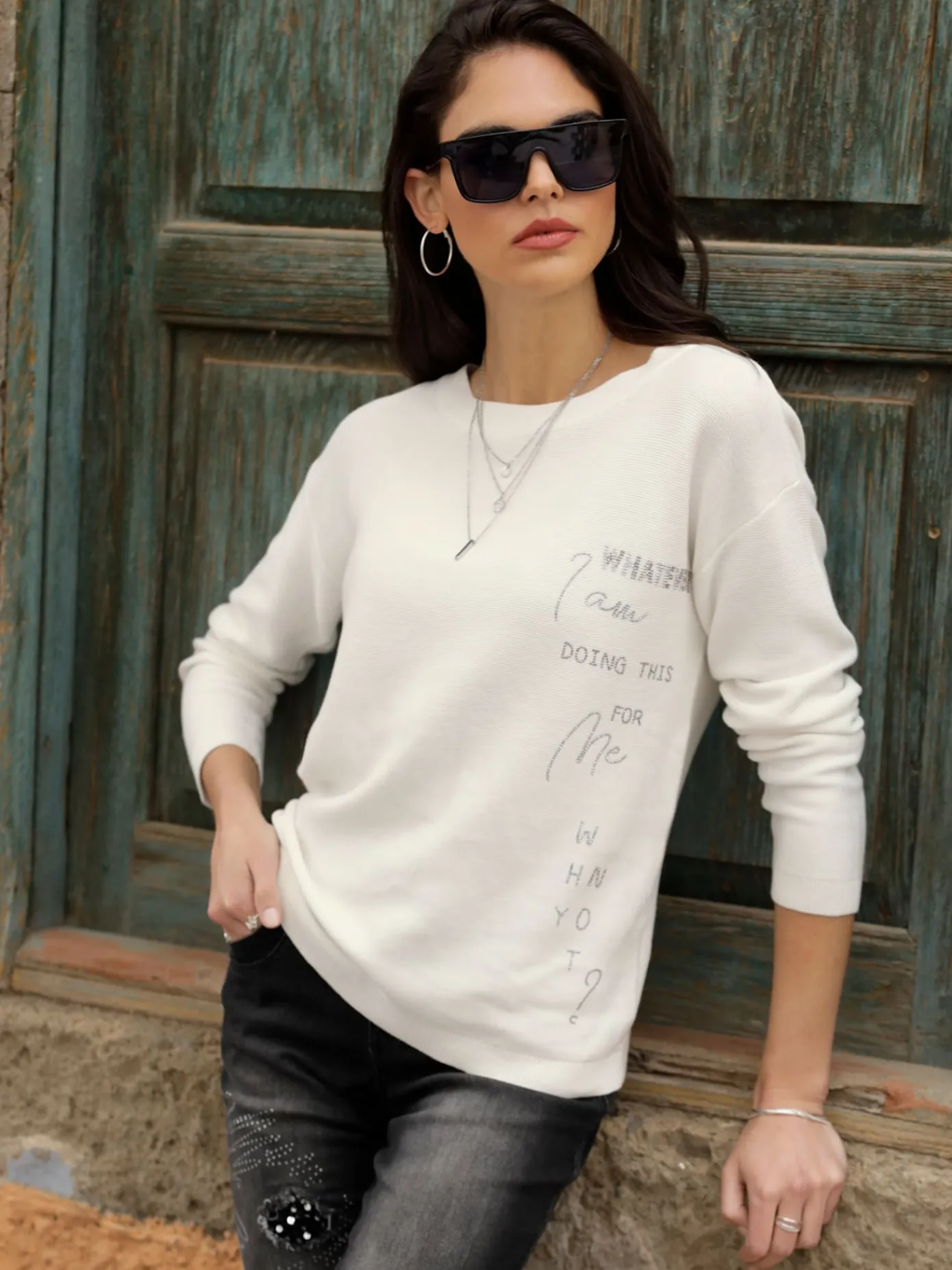 Mandarin Pulls<Pull pur coton