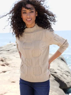 Linea Tesini Pulls<Pull superbe motif torsadé