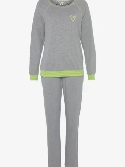 Vivance Dreams Pyjamas<Pyjama avec bords-côtes en fils teintés couleur fluo