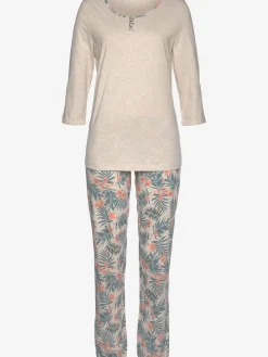LASCANA Pyjamas<Pyjama avec pantalon imprimé