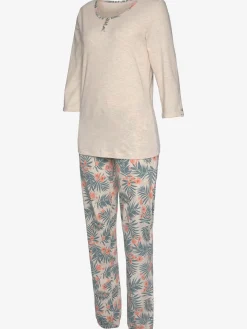 LASCANA Pyjamas<Pyjama avec pantalon imprimé