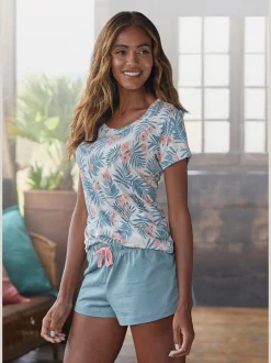 LASCANA Pyjamas<Pyjama court à motif tropical
