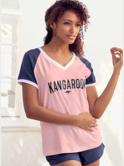 KangaROOS Pyjamas<Pyjama court au style universitaire