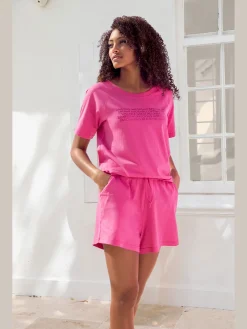 KangaROOS Pyjamas<Pyjama court avec imprimé texte devant