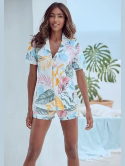 Vivance Dreams Pyjamas<Pyjama court classique à motif tropical