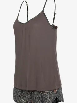 LASCANA Pyjamas<Pyjama court débardeur avec bretelles spaghetti réglables et ourlet légèrement arrondi