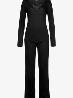 LASCANA Pyjamas<Pyjama élégant à coupe droite
