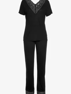 LASCANA Pyjamas<Pyjama séduisant avec empiècement en dentelle