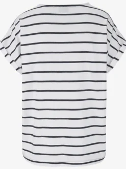 Buffalo Pyjamas<Pyjama t-shirt rayé décontracté à encolure ronde