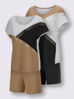 wäschepur Pyjamas<Pyjamas courts jersey fin