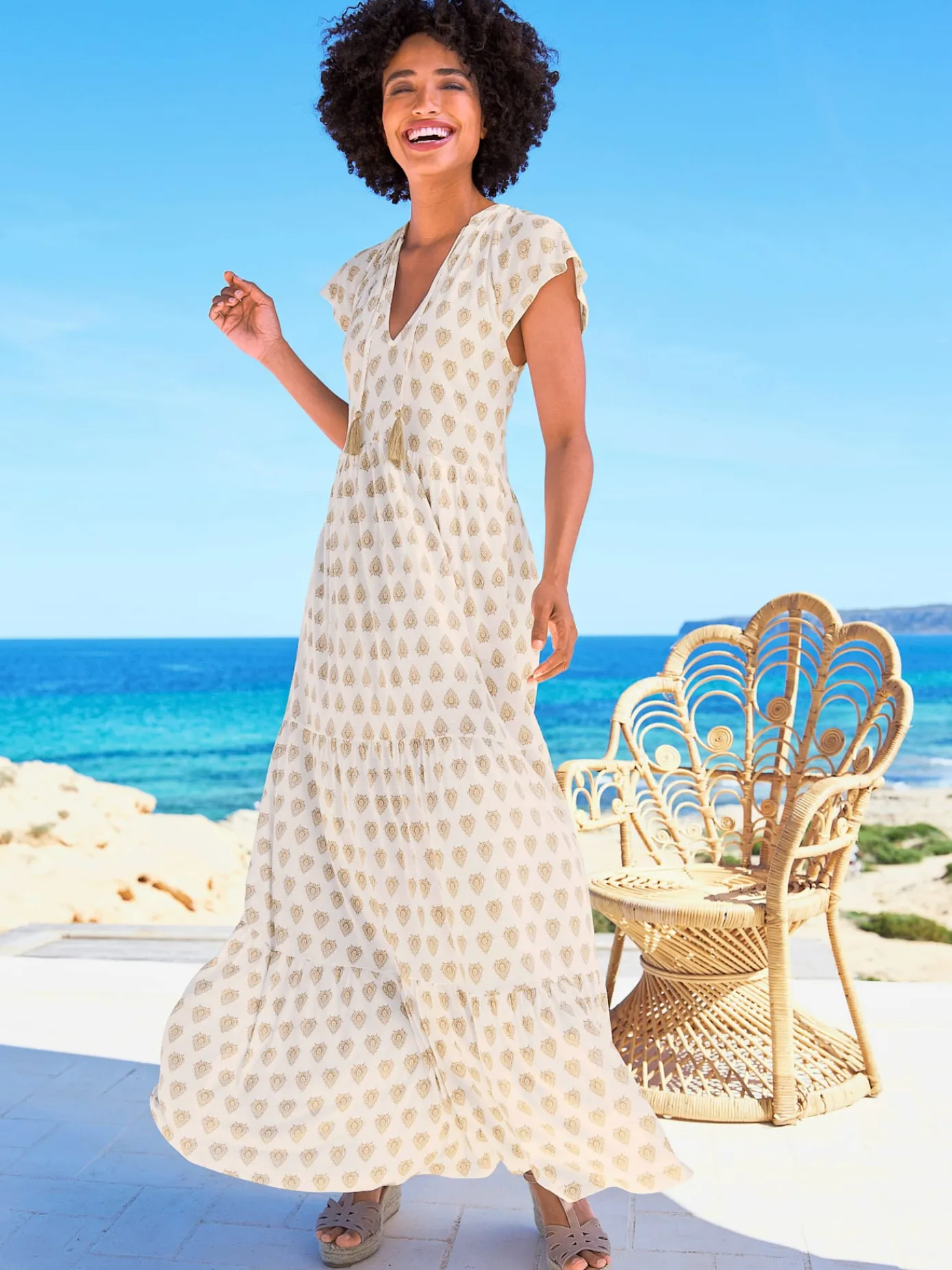 Linea Tesini Robes<Robe à effet étagé robe en jersey