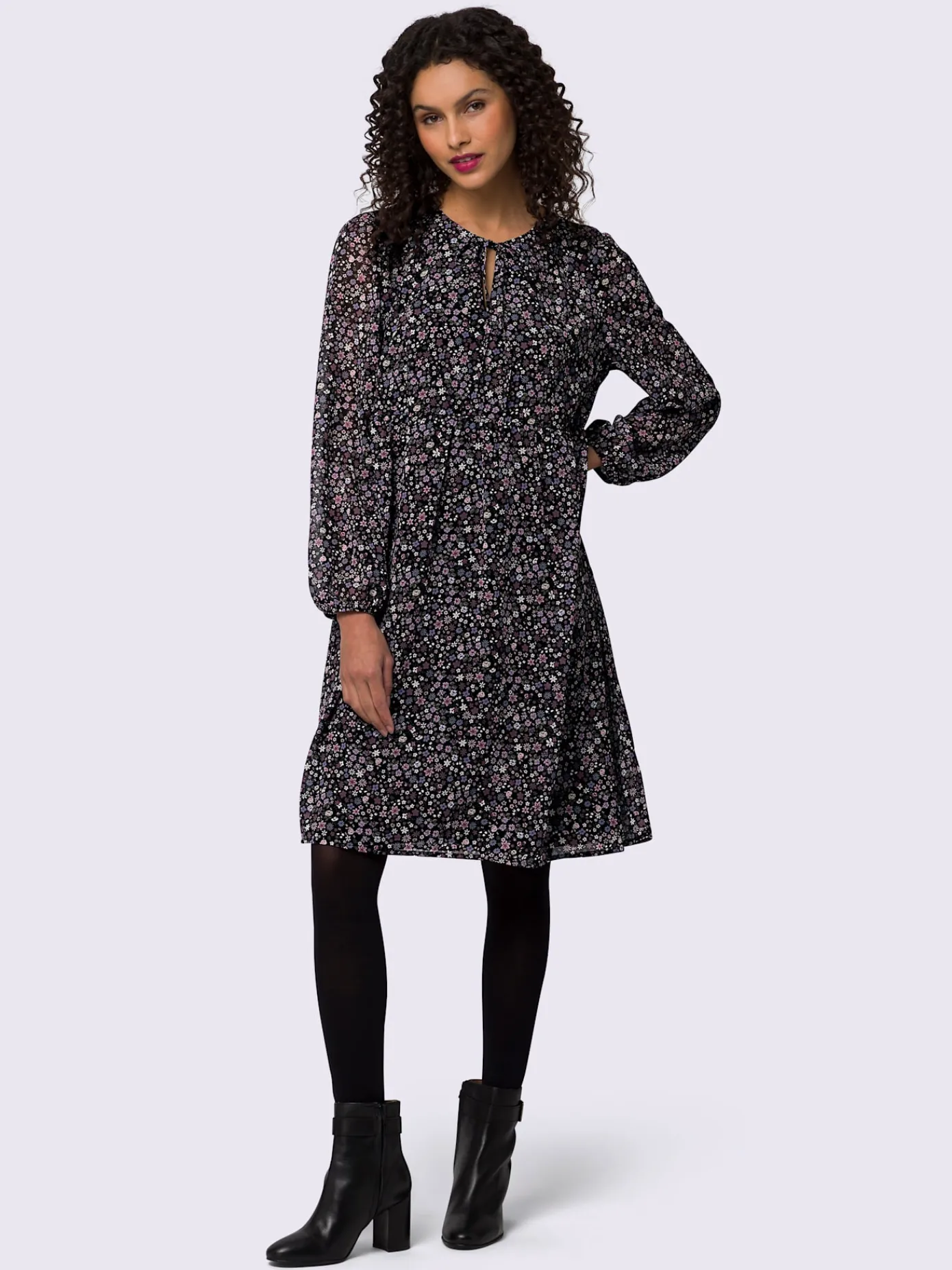 Linea Tesini Robes<Robe à fleurs qualité tissée