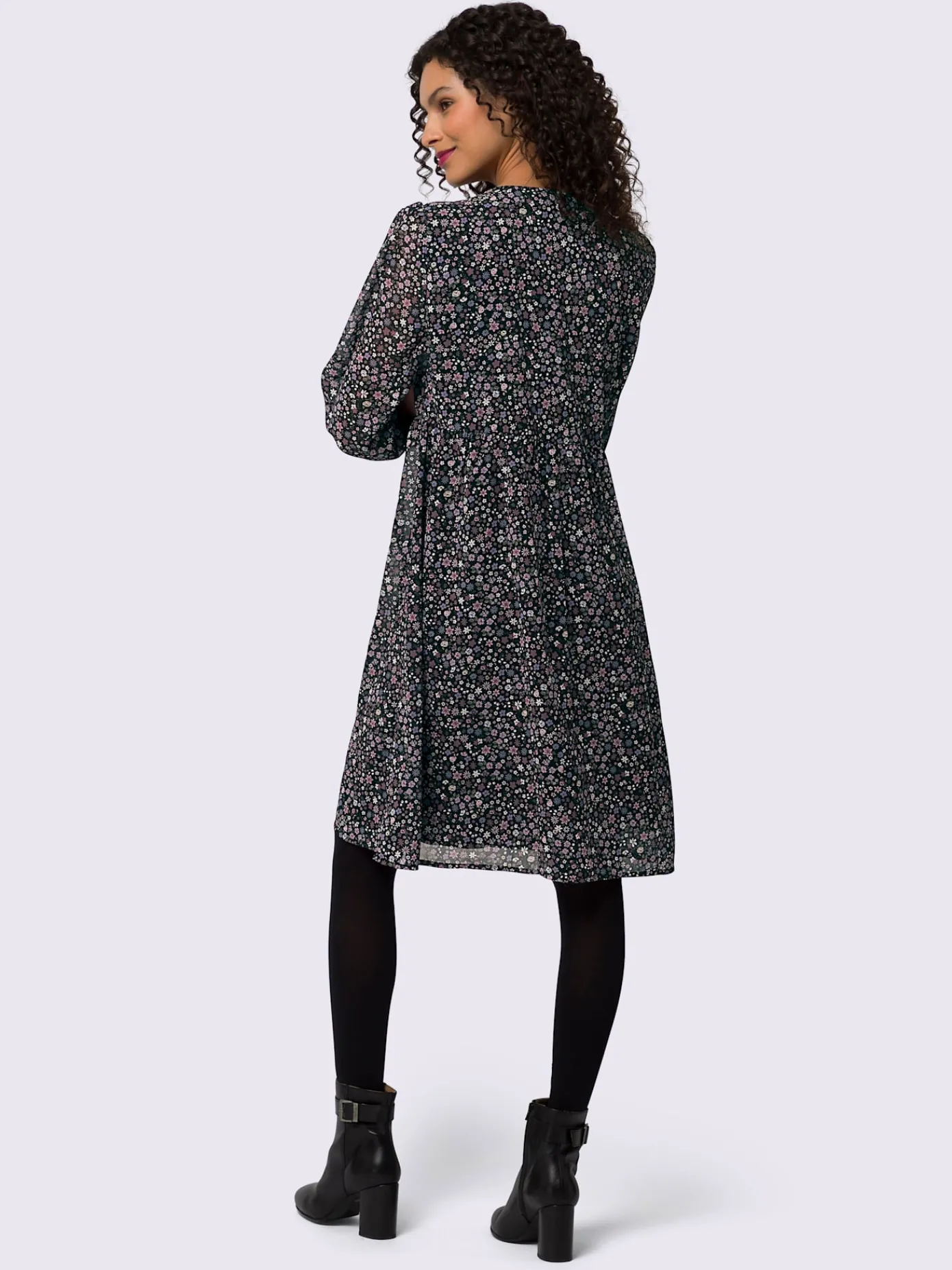 Linea Tesini Robes<Robe à fleurs qualité tissée