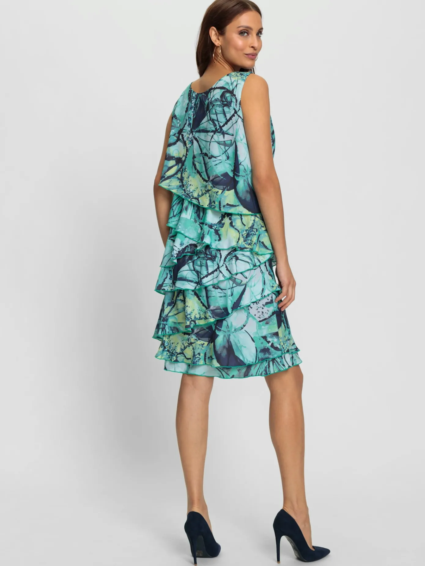 Fair Lady Robes<Robe à volants qualité tissée