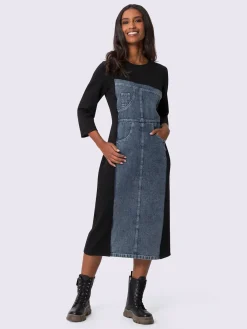 Mandarin Robes<Robe de loisirs denim doux