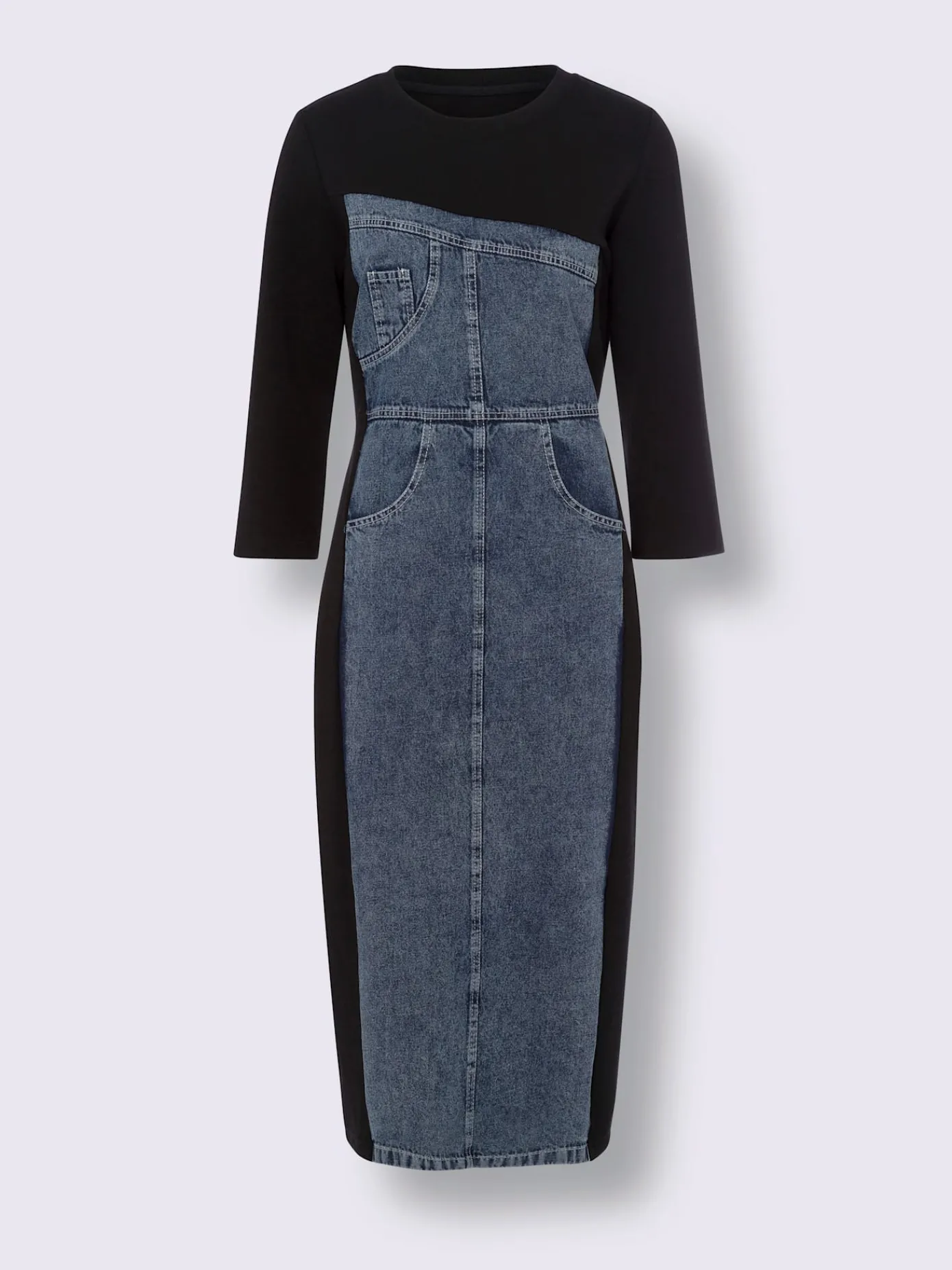 Mandarin Robes<Robe de loisirs denim doux