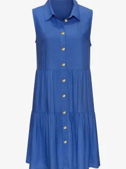 Vivance Robes<Robe d'été col chemisier tendance