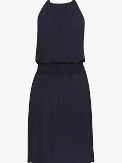 Vivance Robes<Robe d'été encolure haute froncée