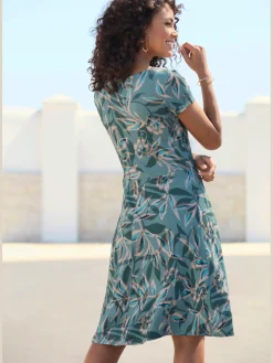 Vivance Robes<Robe d'été laçage tendance à l'encolure