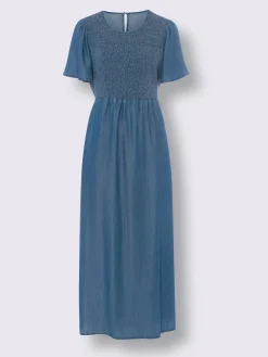 Linea Tesini Robes<Robe d'été partie smockée élastique