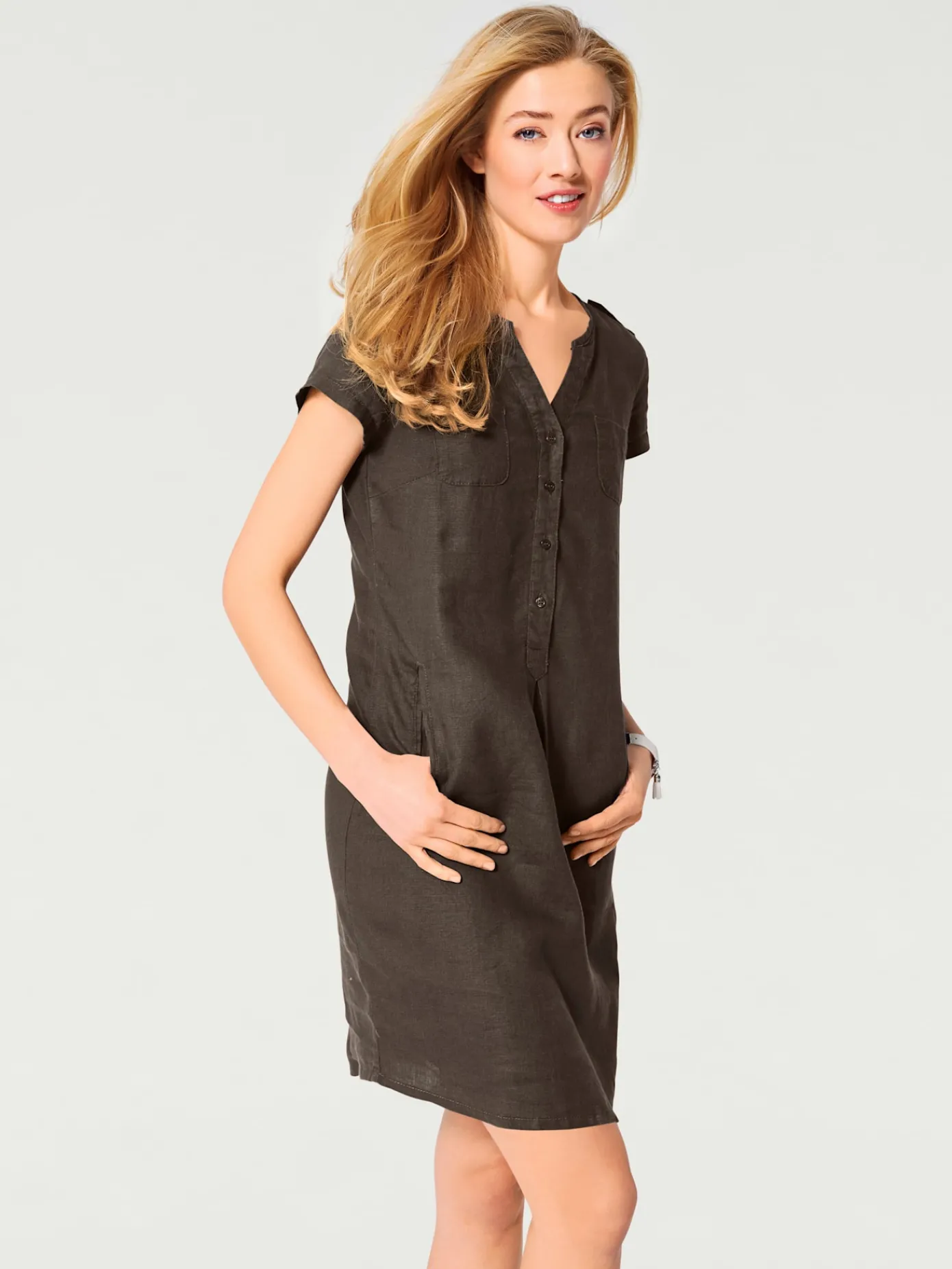 Linea Tesini Robes<Robe d'été pur lin