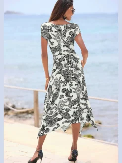 LASCANA Robes<Robe d'été robe de plage avec encolure en v