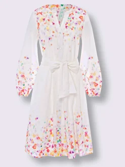 Linea Tesini Robes<Robe en coton qualité tissée
