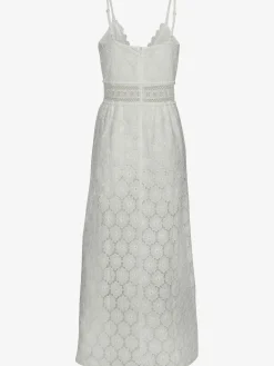 Vivance Robes<Robe en dentelle encolure en v dégagée